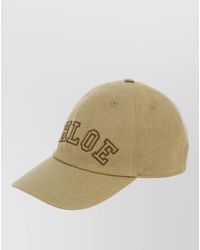Chloé - Signature Cotton Cap Curved Brim - Lyst