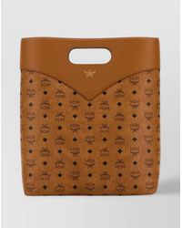 MCM - Printed Canvas Tote Bag - Lyst