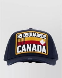 DSquared² - Gabardine Baseball Cap D2 Curved Brim - Lyst