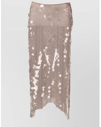 Niccolò Pasqualetti - Pinna Skirt High Waist Sequin Design - Lyst