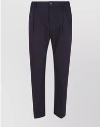 Herno - Seersucker Straight-Leg Trousers - Lyst