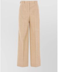Incotex - Wide Leg Corduroy Trousers With Back Pockets - Lyst