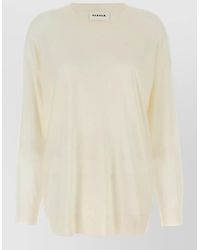 P.A.R.O.S.H. - Crew Neck Knit Sweater Dropped Shoulders - Lyst
