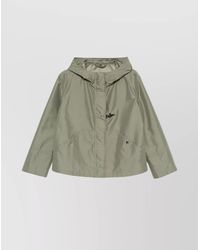 Fay - Hooded Parka Coat Front Pockets - Lyst