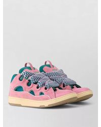 Lanvin - Leather Low-Top Sneakers - Lyst