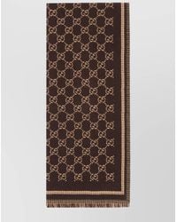 Gucci - Gg Wool Jacquard Scarf - Lyst