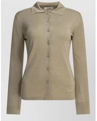 Max Mara - Silk Blend Cardigan Long Sleeve Design - Lyst