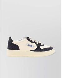 Autry - Glitter Embellished Low Top Sneakers - Lyst