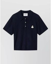 Isabel Marant - Cotton Wool Slim-Fit Polo Shirt - Lyst
