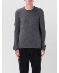 Prada - Cashmere Ribbed Crew Neck Sweater - Lyst