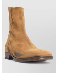 Acne Studios - Leather Suede Ankle Boots - Lyst