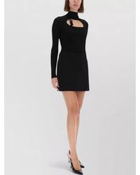 Versace Jeans Couture - Knit Top Buckle Detail Cut Out - Lyst