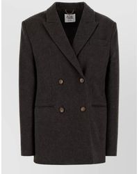 LE SULLY STUDIO - Stretch Wool Blend Blazer - Lyst