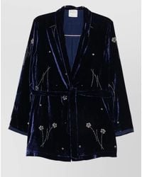 forte_forte - Velvet Embroidered Kimono Jacket - Lyst