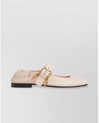 Bottega Veneta - Leather Mary-Jane Ballerina Flats - Lyst