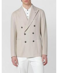 Tagliatore - Cotton Double-Breasted Coat - Lyst