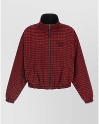 Balenciaga - Lamb Leather Reversible Oversized Bomber Jacket - Lyst