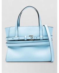 Moschino - Tie Me Small Leather Top Handle Bag - Lyst