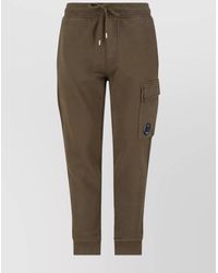 C.P. Company - Cargo Pocket Drawstring Waist Ribbed Cuffs Trousers - Lyst