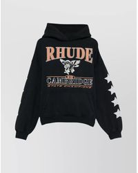 Rhude - Graphic Print Cotton Hoodie - Lyst