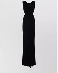 Rick Owens - Silk Velvet Sleeveless Open Back Maxi Dress - Lyst
