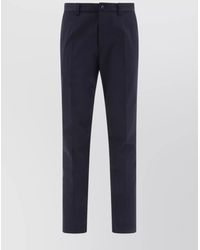 Dolce & Gabbana - Trousers With Pleated Front And Back Pockets - Lyst