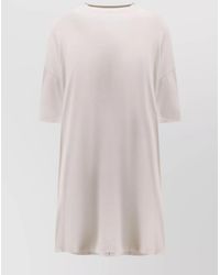 Balenciaga - Cotton Semi Fitted T-Shirt Mini Dress - Lyst