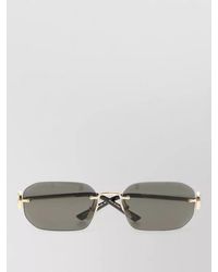 Gucci - Metal Sunglasses Rectangular Lenses Slim Arms - Lyst
