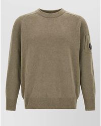 C.P. Company - Wool Crew Neck Ribbed Sweater - Lyst