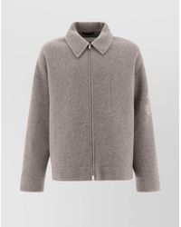Jil Sander - Virgin Wool Double-Breasted Blouson Jacket - Lyst