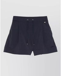 Herno - Shorts Elastic Waistband Side Pockets Turn Up Hem - Lyst