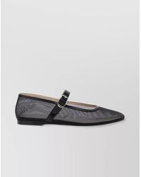 Le Monde Beryl - Square Toe Mesh Ballet Flats - Lyst