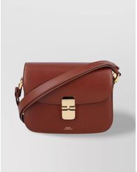 A.P.C. - Small Grace Leather Cross-Body Bag - Lyst