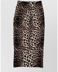 Circus Hotel - Animal Jacquard Midi Skirt High Waist - Lyst