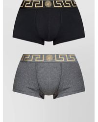 Versace - Stretch Cotton Logo-Waistband Boxer Briefs Set - Lyst