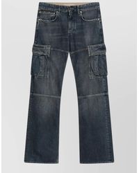 Balenciaga - Denim Regular-Fit Cargo Jeans - Lyst