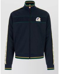 CASABLANCA - Tech Fabric Sweatshirt Ribbed Collar Cuffs Hem - Lyst