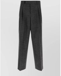 Dolce & Gabbana - Two Tone Virgin Wool Tailored Trousers - Lyst