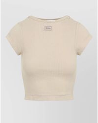 Jean Paul Gaultier - Ribbed Cropped Short-Sleeve T-Shirt - Lyst