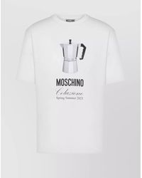 Moschino - Cotton Regular-Fit Logo-Print T-Shirt - Lyst