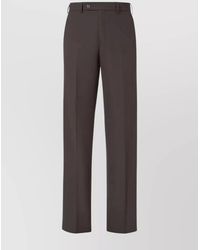 Fendi - Virgin Wool Blend Straight-Leg Trousers - Lyst