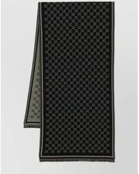 Gucci - Reversible Geometric Wool Scarf Fringe Detailing - Lyst