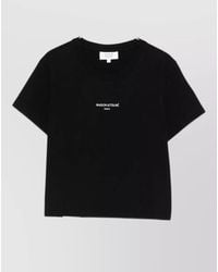 Maison Kitsuné - Logo Cotton Crew Neck Short Sleeve T-Shirt - Lyst