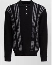 Beams Plus - Wool Knit Polo Shirt Ribbed Trims - Lyst
