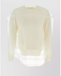 Comme des Garçons - Tulle Wool Jumper - Lyst