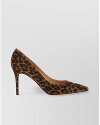 Gianvito Rossi - Animal Print Pointed Toe Stiletto Heel Pumps - Lyst