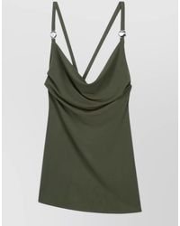 Coperni - Draped Slim-Strap Tank Top - Lyst