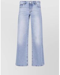FRAME - High Waist Wide Leg Denim Usa - Lyst