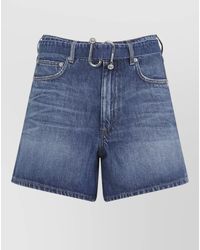 Sportmax - Fiesta Denim Shorts Belt Loops Pockets - Lyst