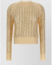 Ermanno Scervino - Studded Cable-Knit Cashmere-Blend Jumper - Lyst